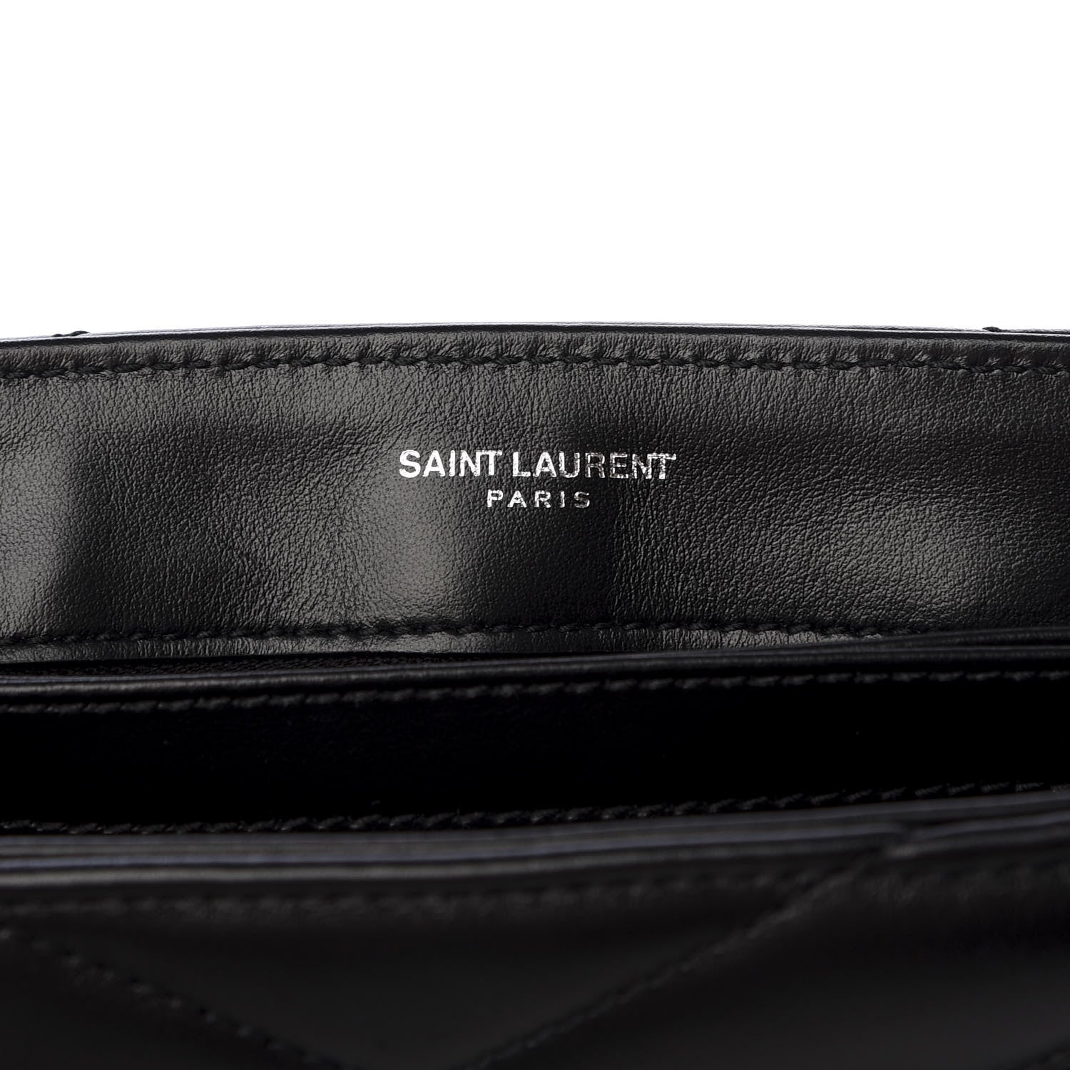 Saint Laurent Calfskin Y Quilted Monogram Toy Loulou Crossbody Bag Black 7 of 11