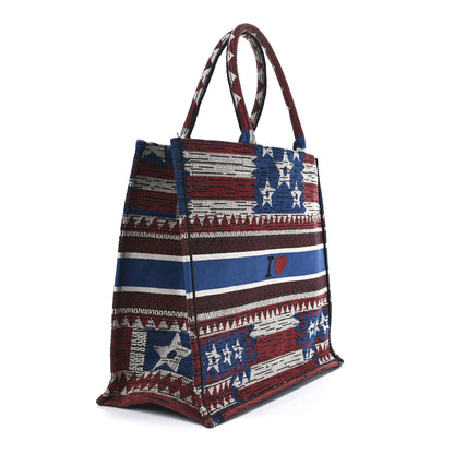 Christian Dior Canvas Embroidered Exclusive US Book Tote Multicolor 3 of 13