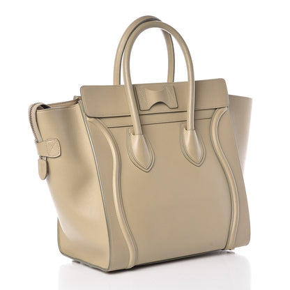 Celine Smooth Calfskin Mini Luggage Mastic 3 of 18