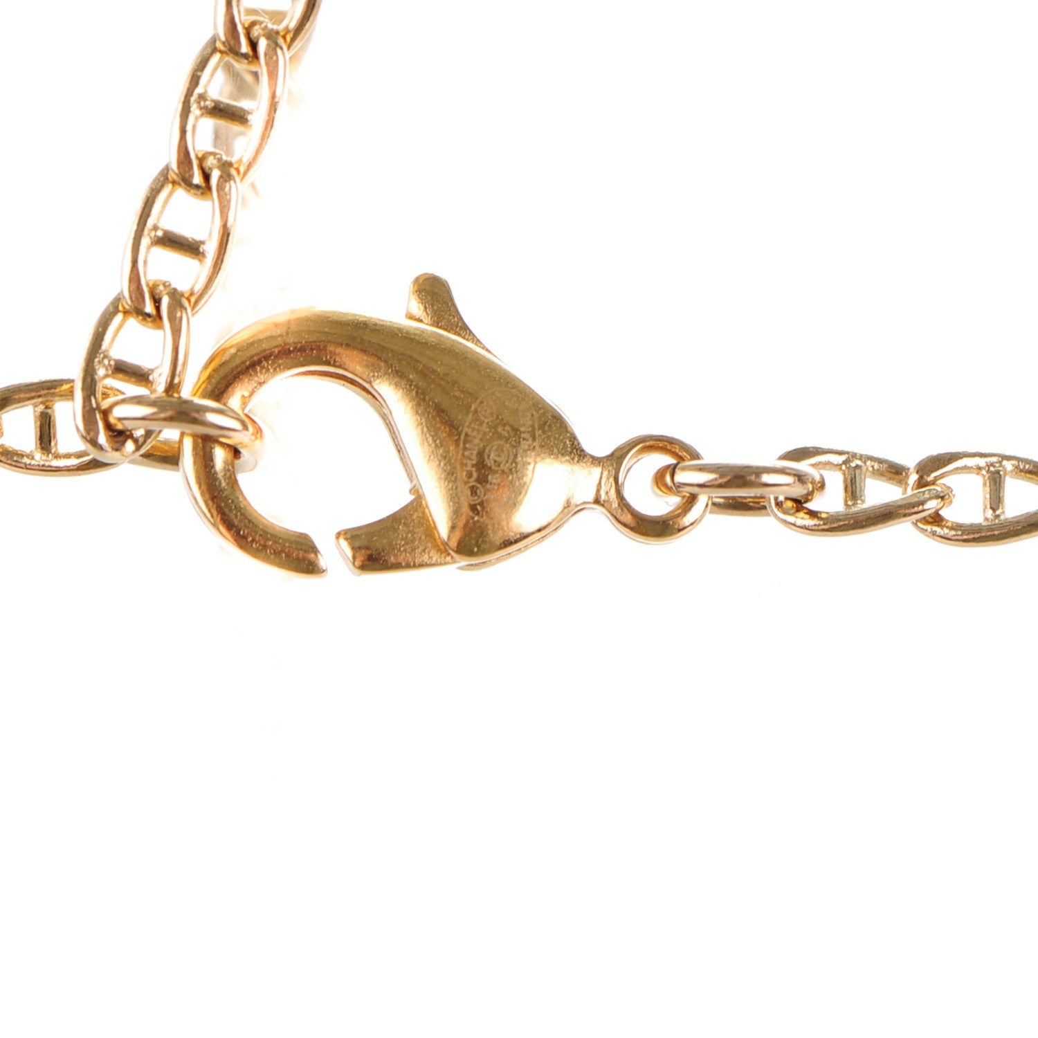 Chanel Bead CC Necklace Gold Black 4 of 4