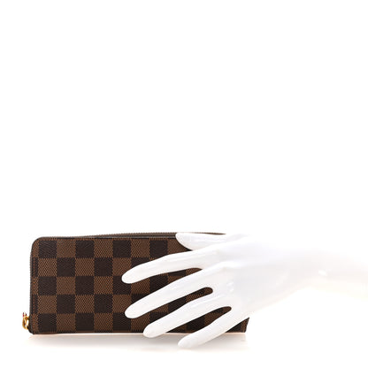 Louis Vuitton Damier Ebene Clemence Wallet Cherry 2 of 7