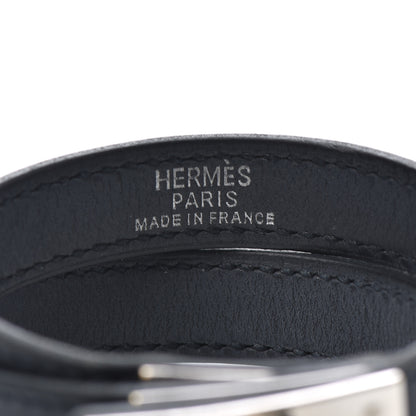Hermes Chamonix Kelly Double Tour Bracelet T3 Black 4 of 5