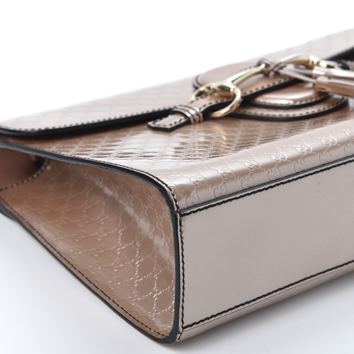 Gucci Shine Microguccissima Medium Emily Chain Shoulder Bag Dark Cipria 5 of 13