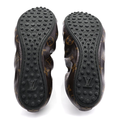 Louis Vuitton Monogram Flirty Ballerina Flats 37 Black 5 of 7