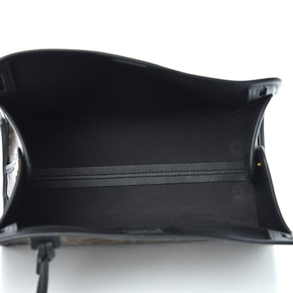 Fendi Glazed Fabric Vitello Century FF 1974 Stamp Patch Mini Peekaboo Defender Cover Mogano Panna Black 5 of 9