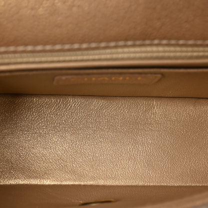 Chanel Pearly Caviar Quilted Mini Rectangular Flap Gold 5 of 9