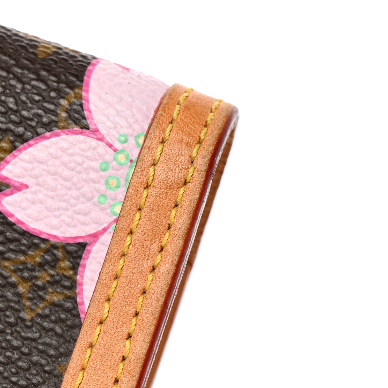 Louis Vuitton Monogram Cherry Blossom Porte Tresor International Wallet Brown 16 of 17