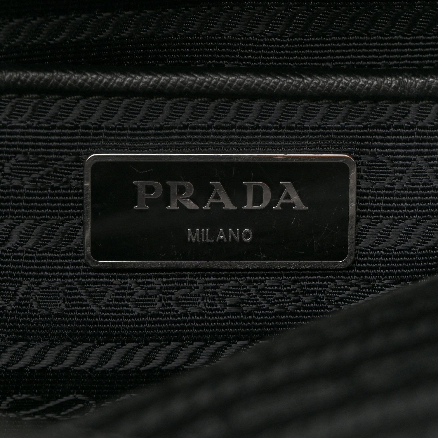 Prada Nylon Vela Messenger Bag Black 6 of 10