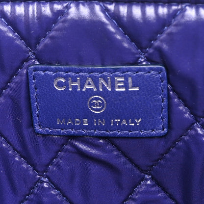 Chanel Lambskin Quilted Medium Cosmetic Case Purple 6 of 7