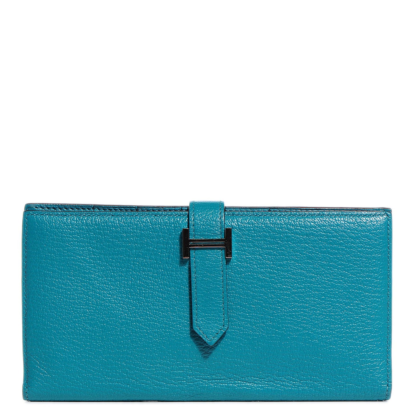 Chevre Mysore Bearn Wallet Bleu Paon
