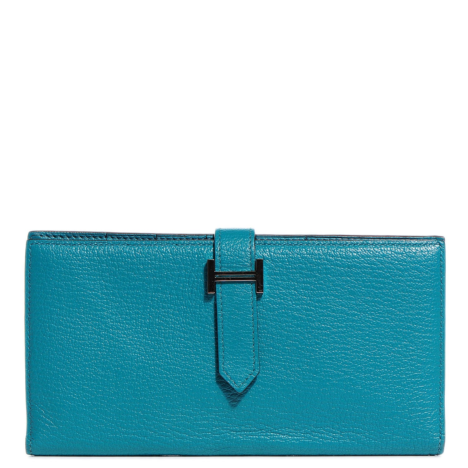 Hermes Chevre Mysore Bearn Wallet Bleu Paon 1 of 11