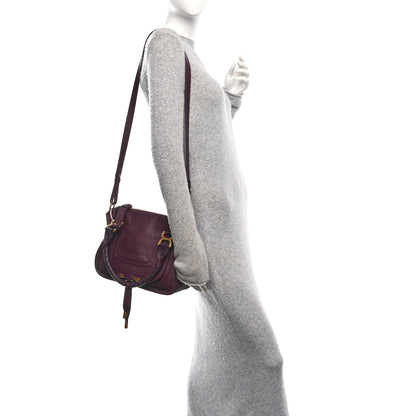 Chloe Calfskin Small Marcie Satchel Dimness Purple 2 of 9