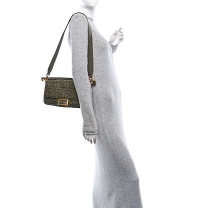 Fendi Nappa FF 1974 Embossed Baguette Avocado 2 of 10