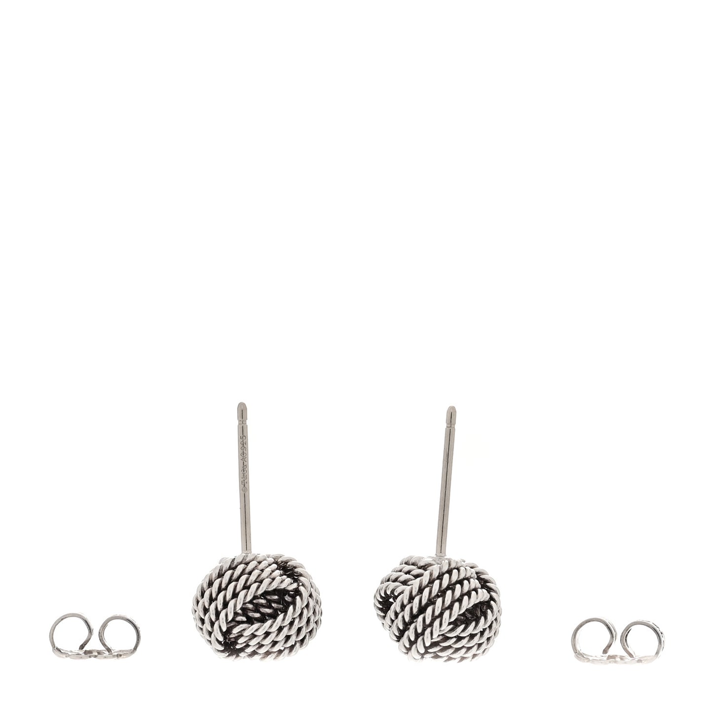 Sterling Silver Twist Knot Earrings