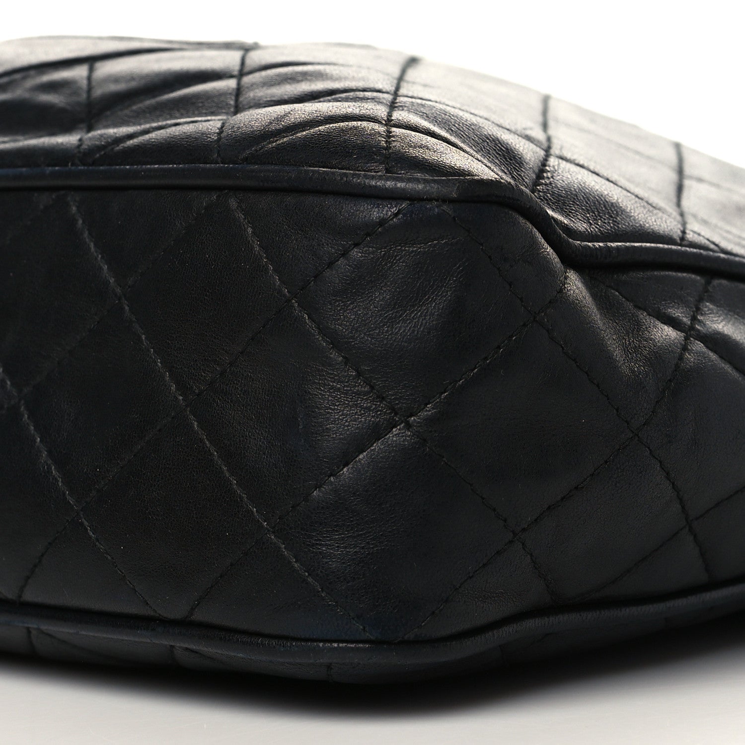 Chanel Lambskin Quilted CC Tassel Camera Case Black 8 of 10