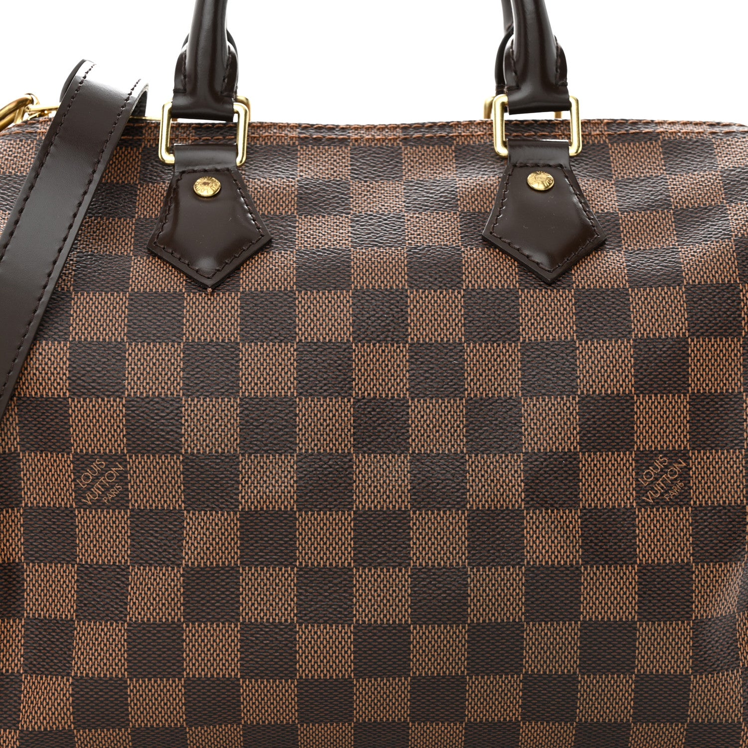 Louis Vuitton Damier Ebene Speedy Bandouliere 25 7 of 9