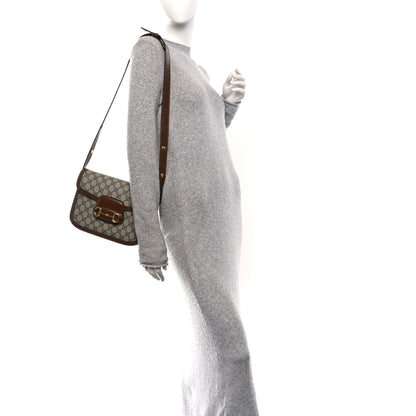 Gucci GG Supreme Monogram Horsebit 1955 Shoulder Bag Beige Brown Sugar 2 of 13