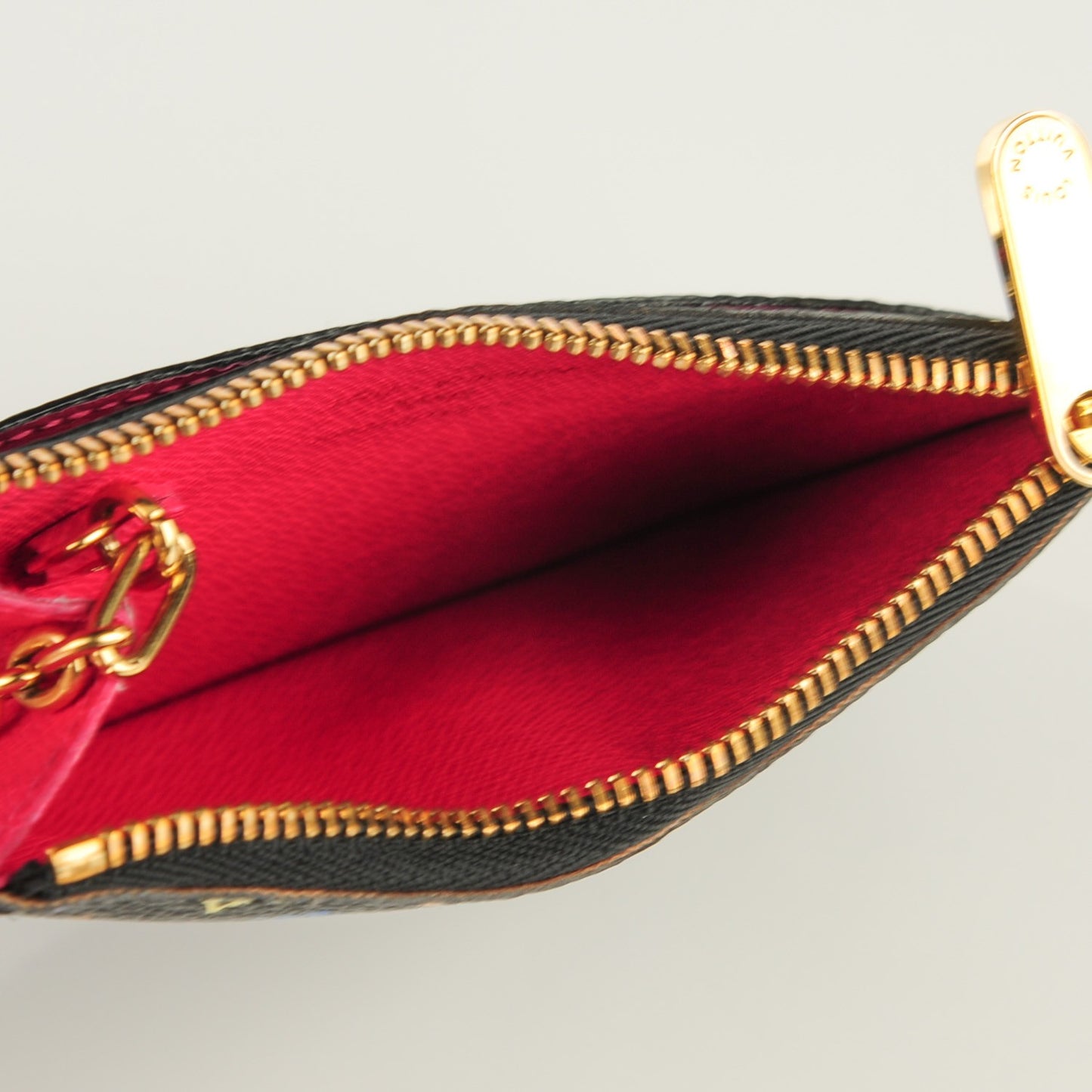 Monogram Multicolor Key Pouch Black