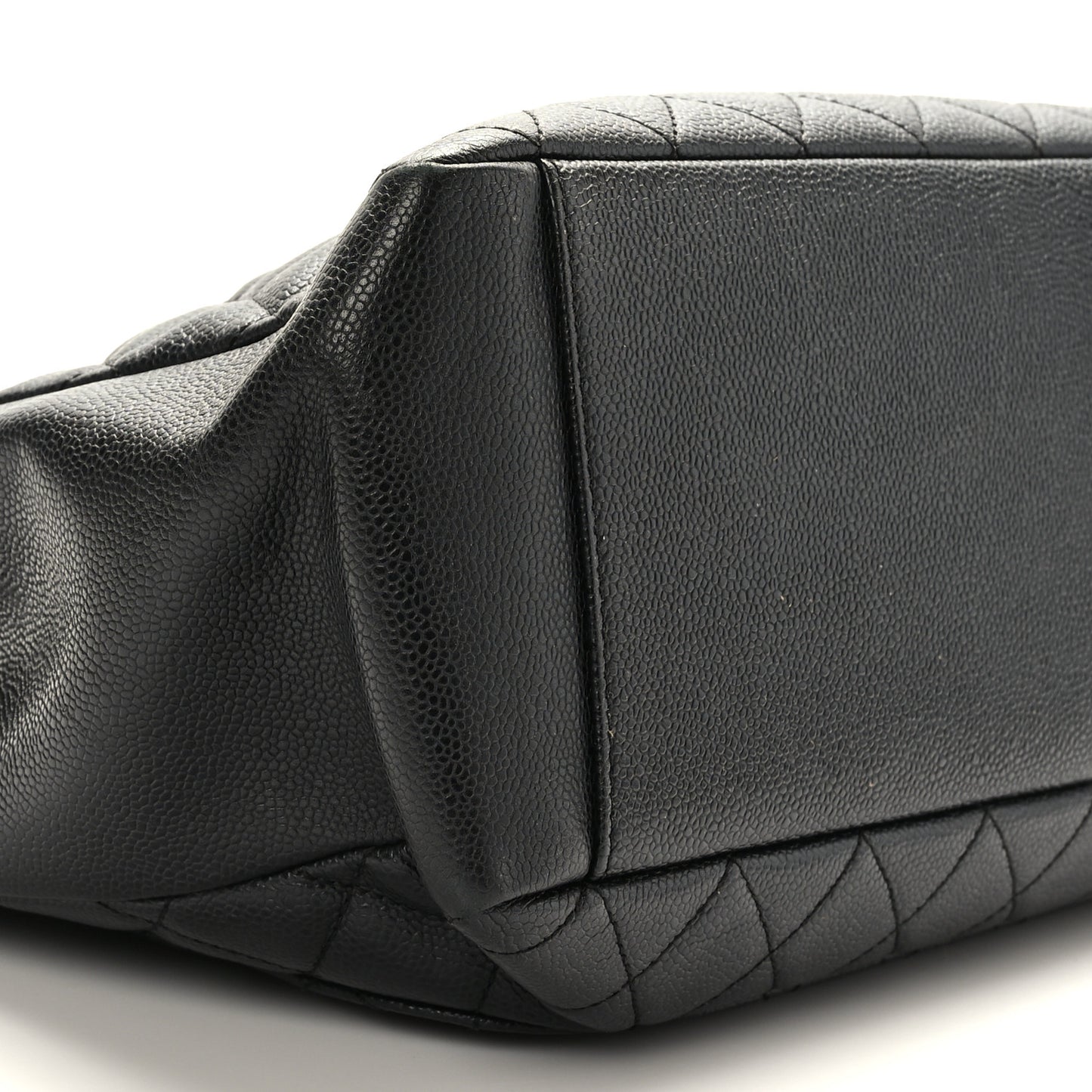 Caviar Quilted Grand Shopping Tote GST Black