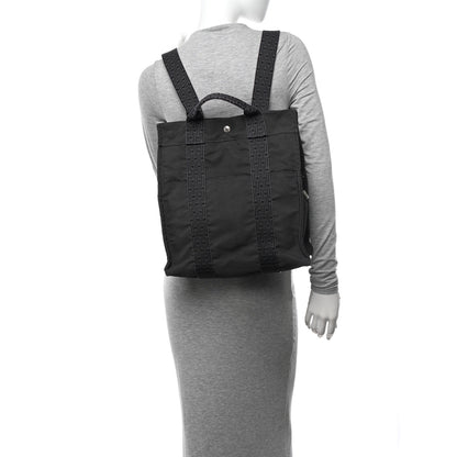 Hermes Canvas Herline Backpack Grey 2 of 12