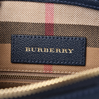Burberry Soft Grain Calfskin House Check Small Helmsley Crossbody Blue Carbon 6 of 10