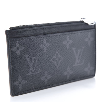 Louis Vuitton Reverse Monogram Eclipse Taiga Coin Card Holder 3 of 7