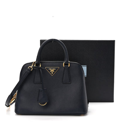 Prada Saffiano Lux Small Promenade Tote Baltico 11 of 11