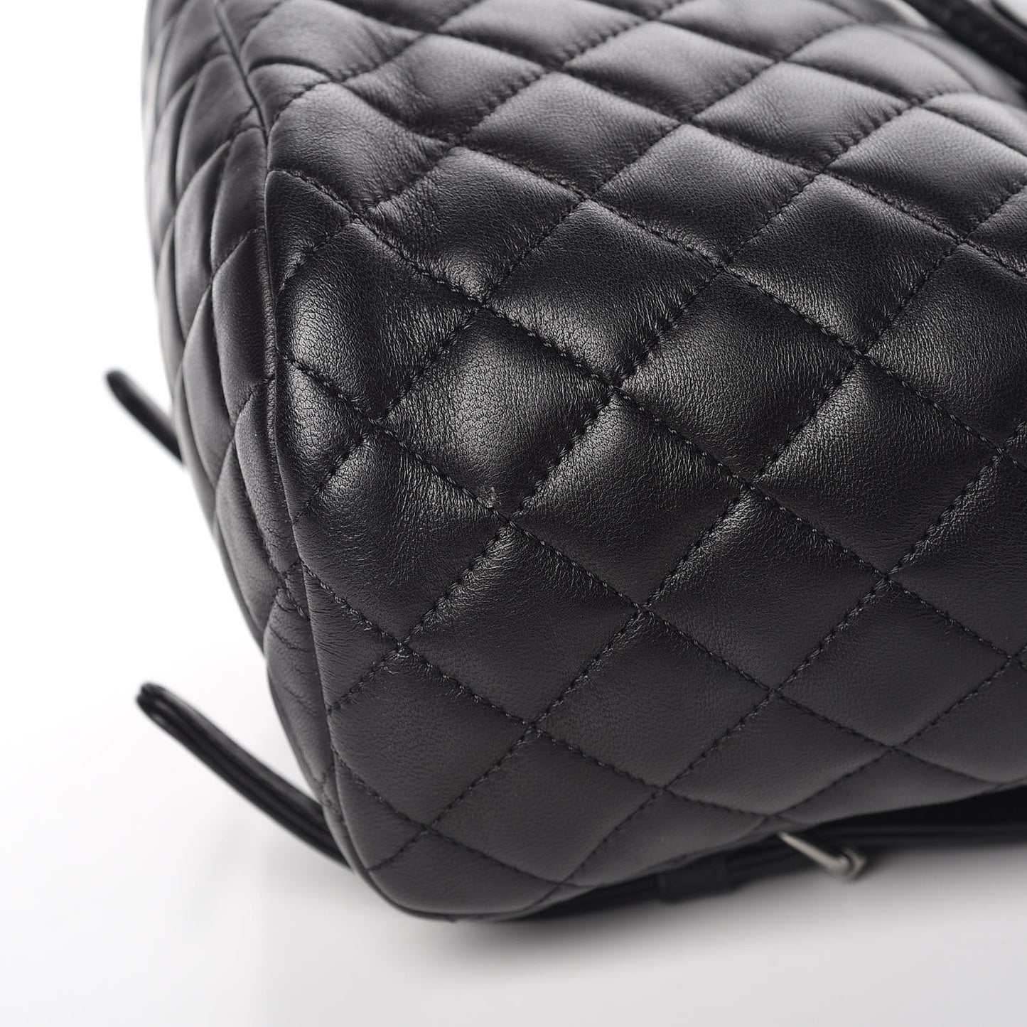 Lambskin Quilted Small Urban Spirit Backpack Black