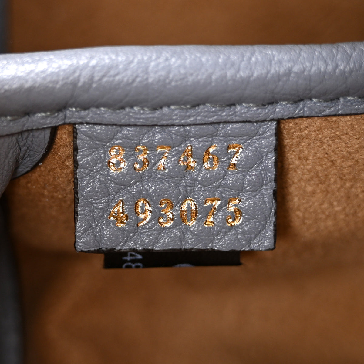 Grained Calfskin Softbit Medium Shoulder Bag Dusty Blue