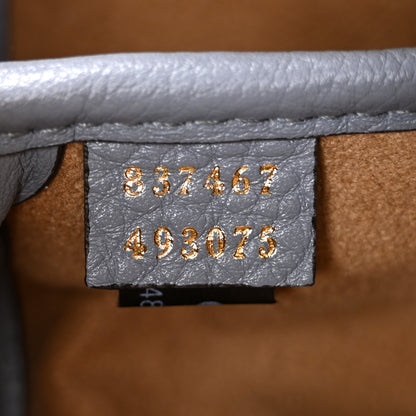 Gucci Grained Calfskin Softbit Medium Shoulder Bag Dusty Blue 7 of 12