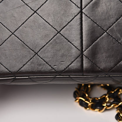 Chanel Lambskin Quilted Jumbo Double Sided Flap Black 18 of 21