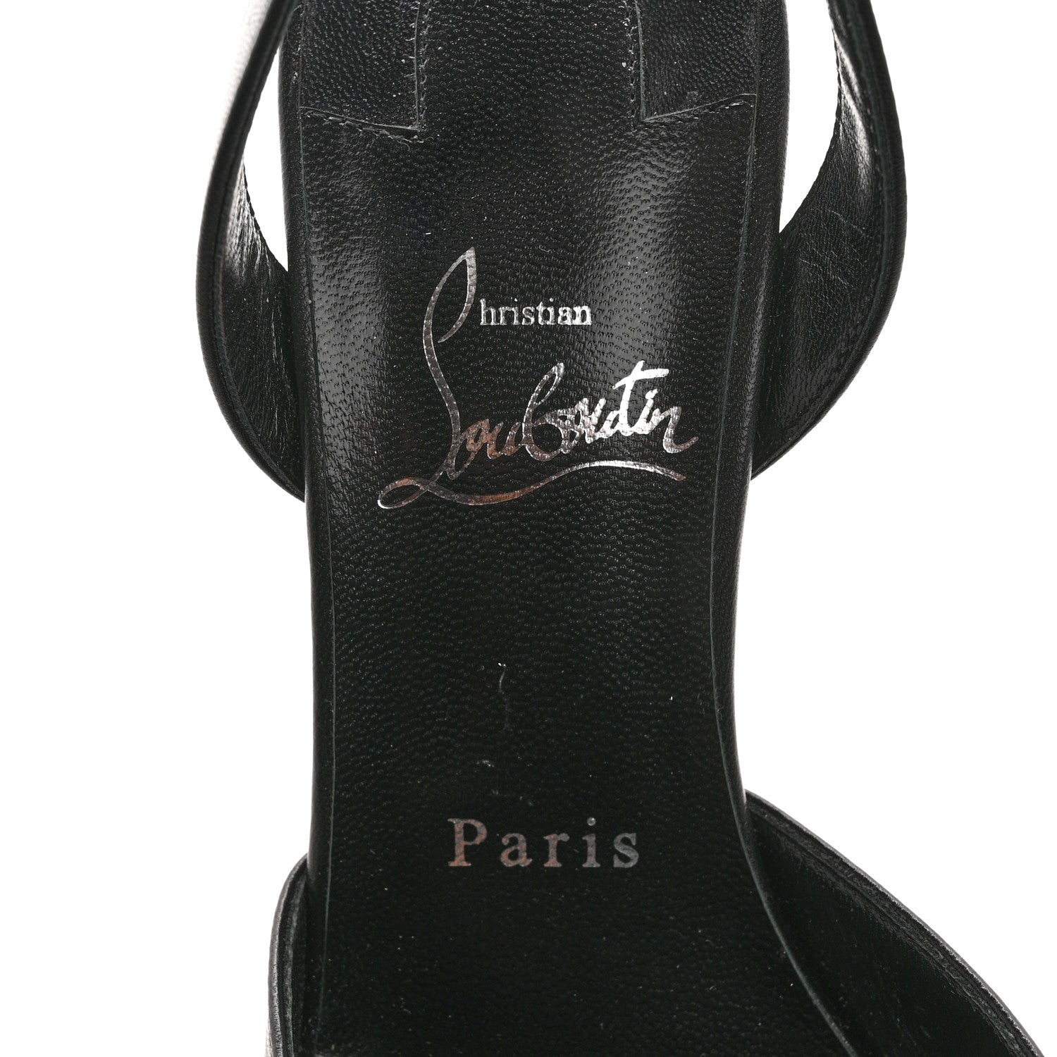 Christian Louboutin Calfskin O Kate Slingback 100 Pumps 39 Black 6 of 8