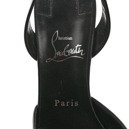 Christian Louboutin Calfskin O Kate Slingback 100 Pumps 39 Black 6 of 8