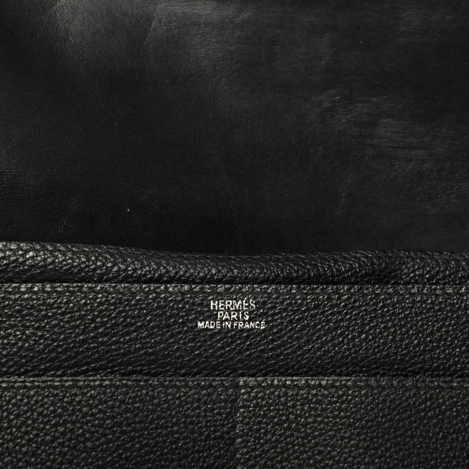 Hermes Togo Dogon Duo Wallet Black 6 of 11