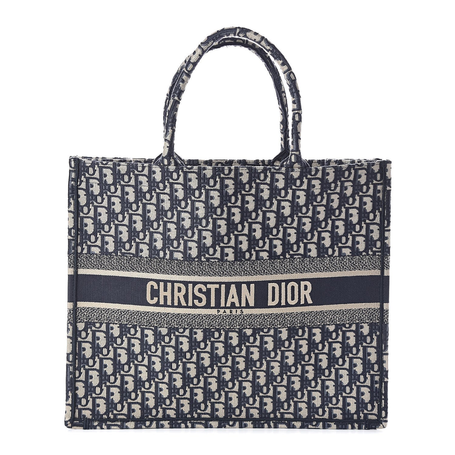 Christian Dior Oblique Book Tote Blue Multicolor 1 of 10