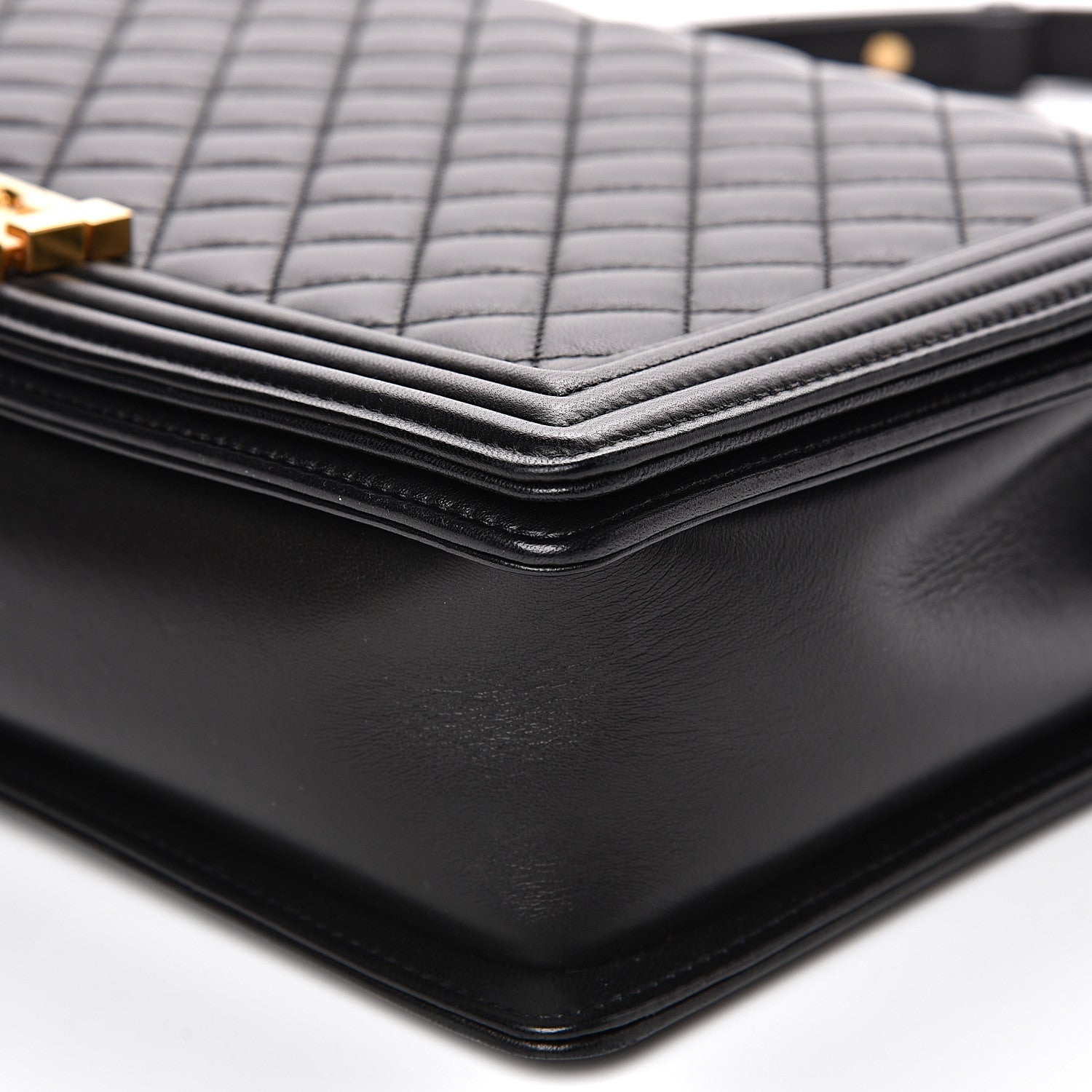 Chanel Lambskin Quilted Large Boy Flap Black 9 of 15