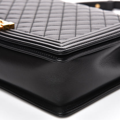 Chanel Lambskin Quilted Large Boy Flap Black 9 of 15