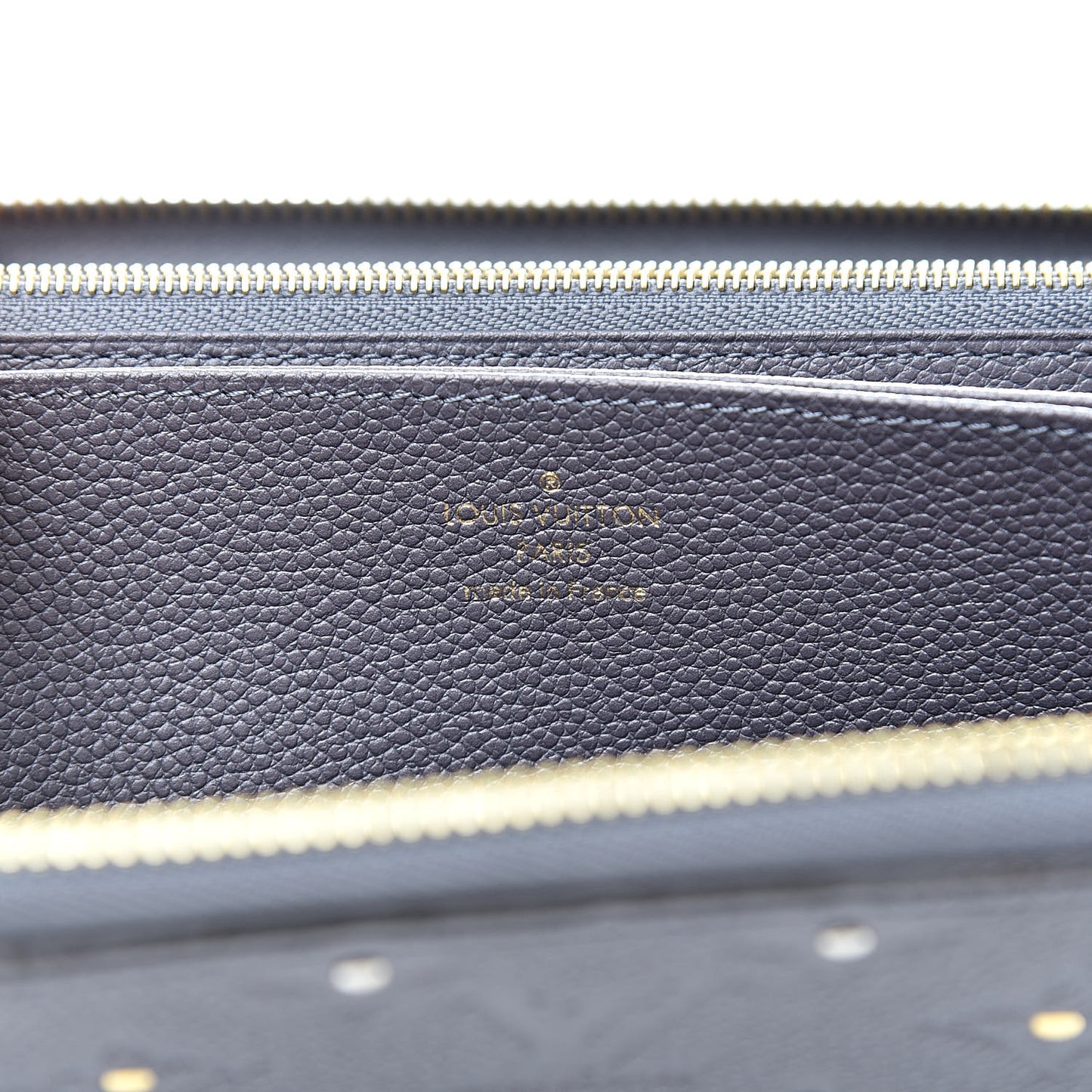 Studded Empreinte Zippy Wallet Gris Silver
