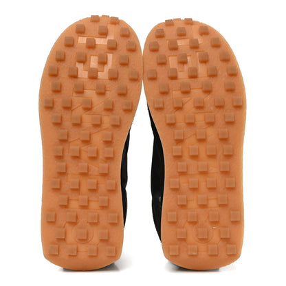 Chanel Mesh Suede Calfskin Womens Logo Sneakers 39.5 Black White 6 of 8