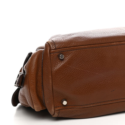 Prada Vitello Daino Buckle Shoulder Bag Tabacco 10 of 16