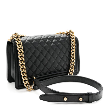 Chanel Caviar Quilted Medium Boy Flap Black 3 of 11