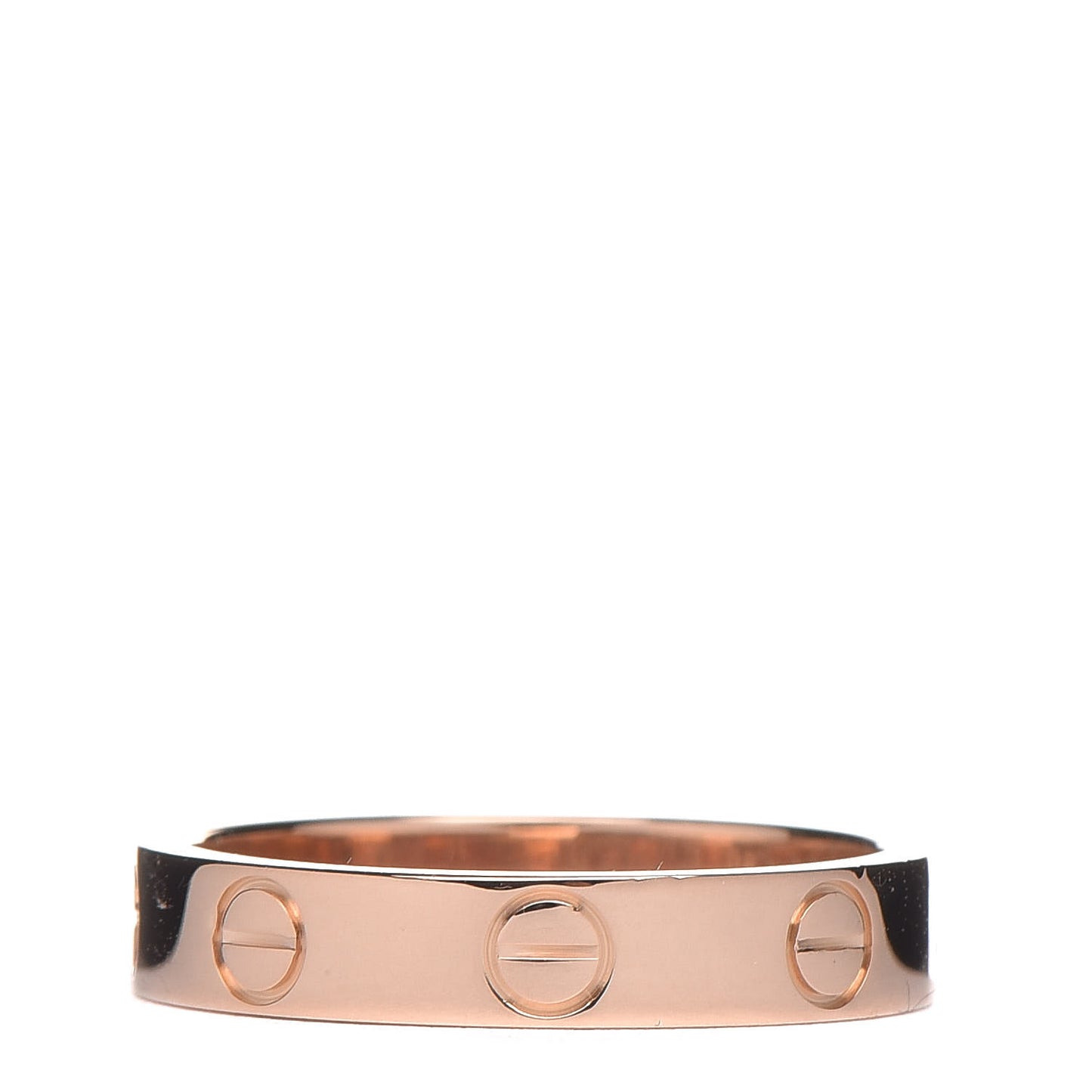 18K Pink Gold 3.5mm LOVE Wedding Band Ring 49 4.75