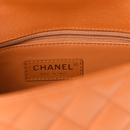 Chanel Caviar Quilted Mini Coco Handle Flap Light Brown 8 of 11