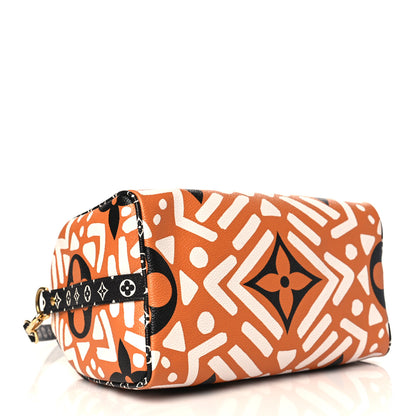 Louis Vuitton Monogram Giant Crafty Speedy Bandouliere 25 Creme Caramel 4 of 9