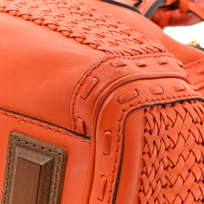 Gucci Calfskin Handmade Medium Top Handle Bag Orange 13 of 19