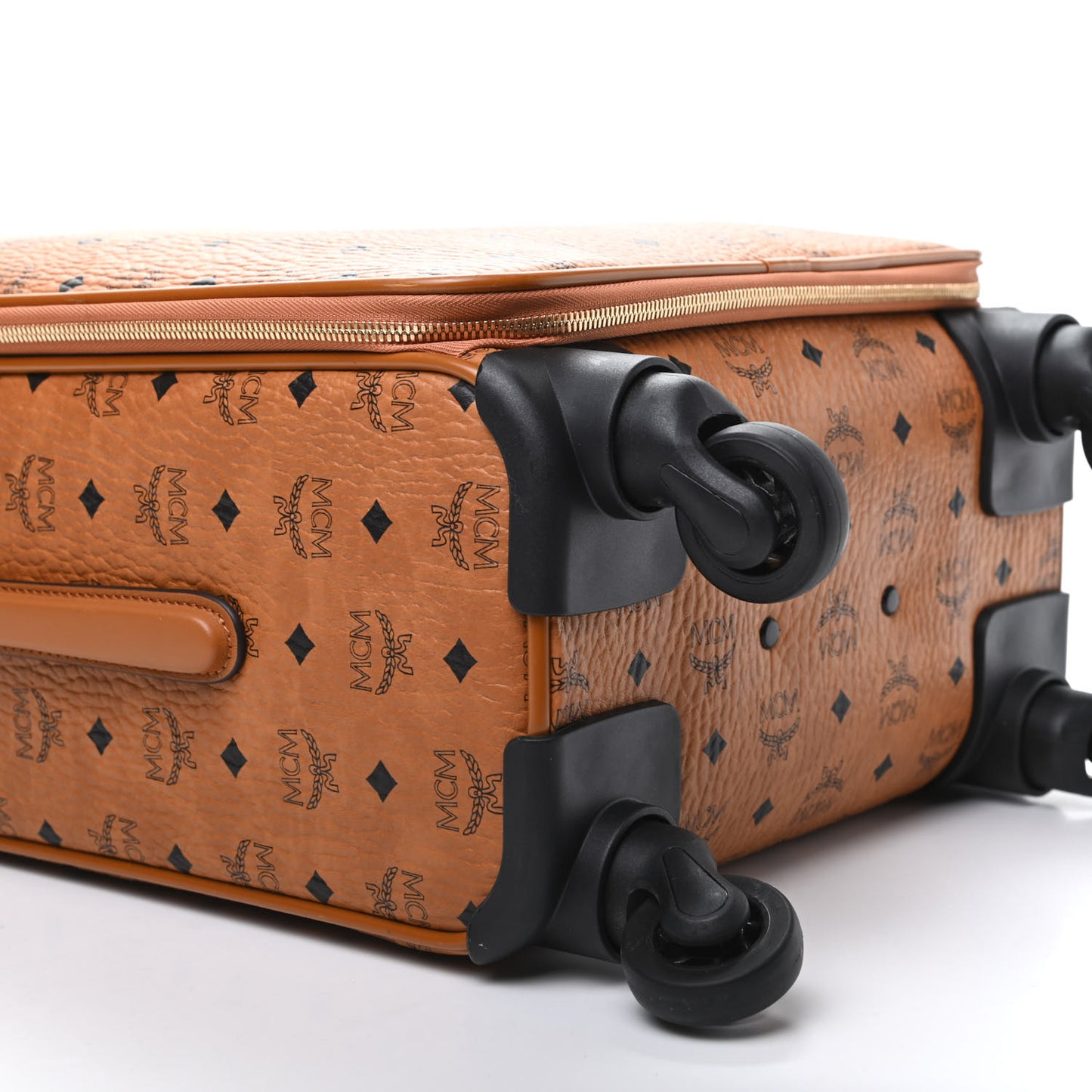 Visetos Small Traveler Cabin Trolley Suitcase Cognac