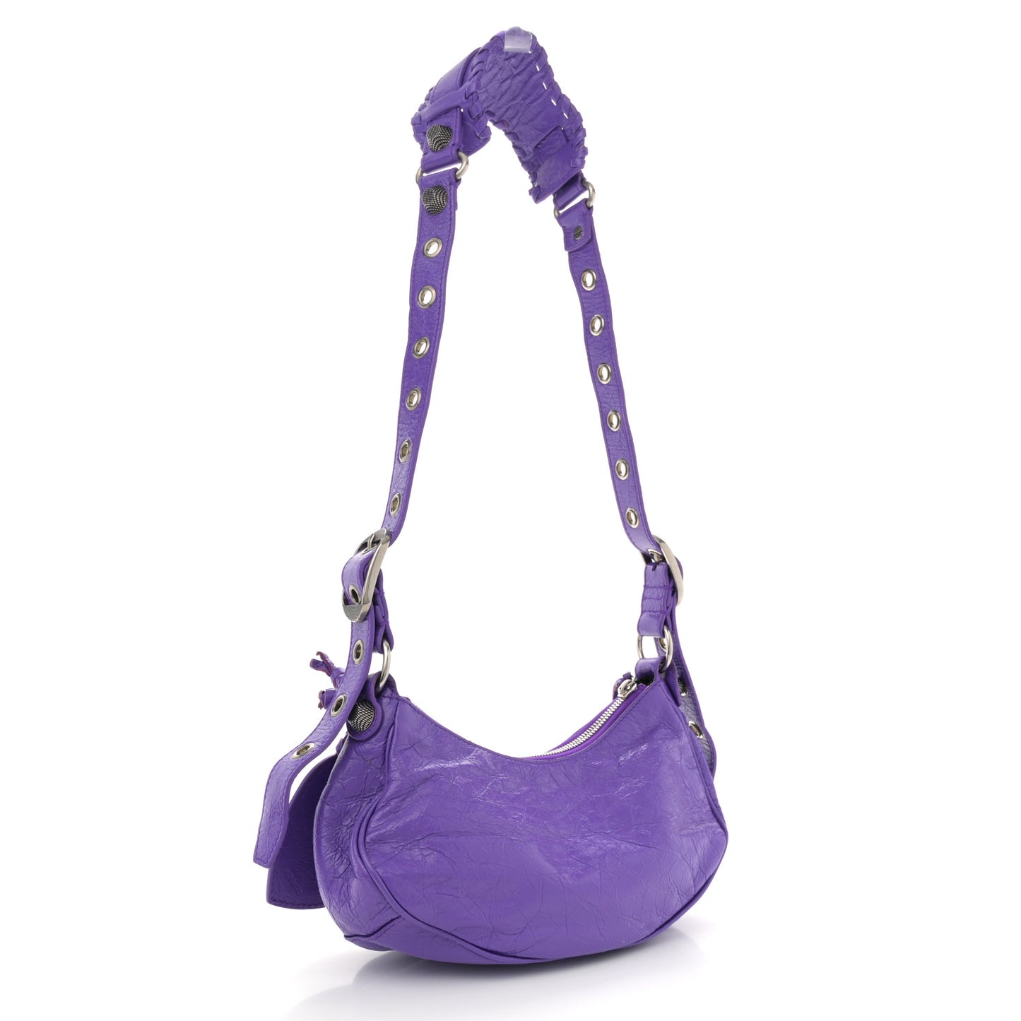 Agneau Arena Le Cagole Shoulder Bag XS Purple