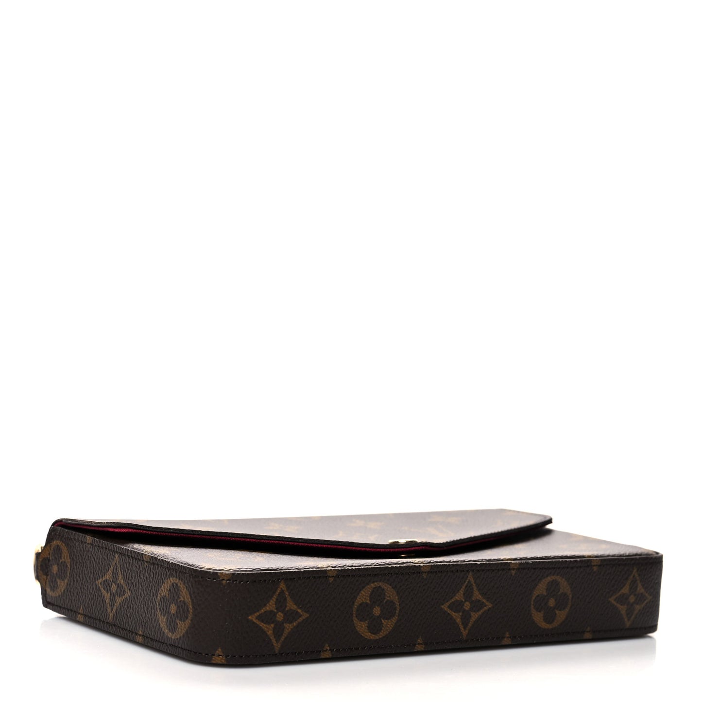 Monogram Pochette Felicie Chain Wallet Fuchsia