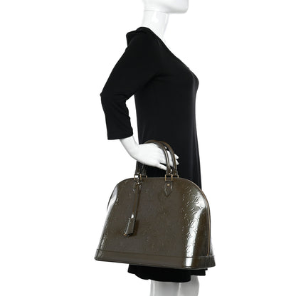 Louis Vuitton Vernis Alma GM Vert Bronze 3 of 14