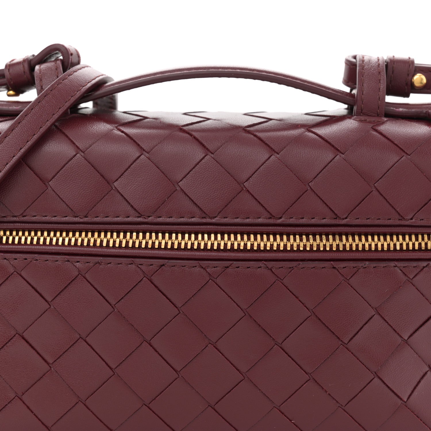 Bottega Veneta Nappa Intrecciato Bang Bang Vanity Case Barolo 8 of 10